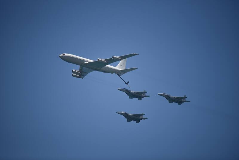 Aviones en guerra. Fuente: Archivo.