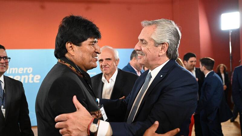 Alberto Fernández recibió en la Casa Rosada a Evo Morales, Ernesto Samper y Rafael Correa