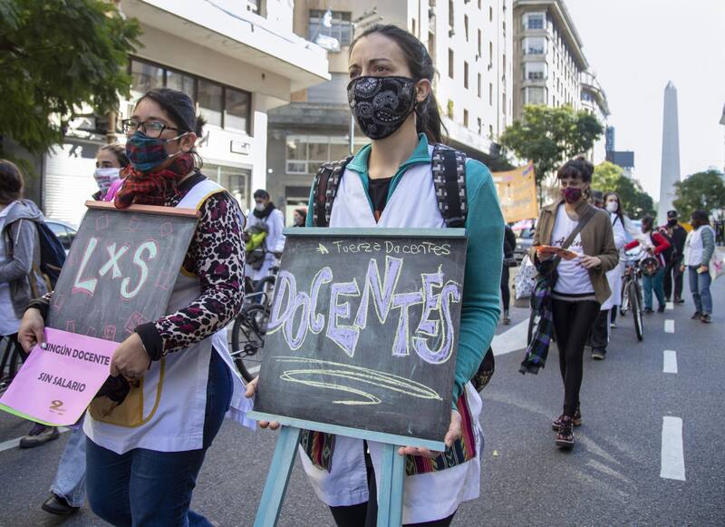 Otro grupo de docentes anunció un nuevo paro para este mes.