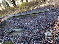 La "Marcha del millón" en el Obelisco