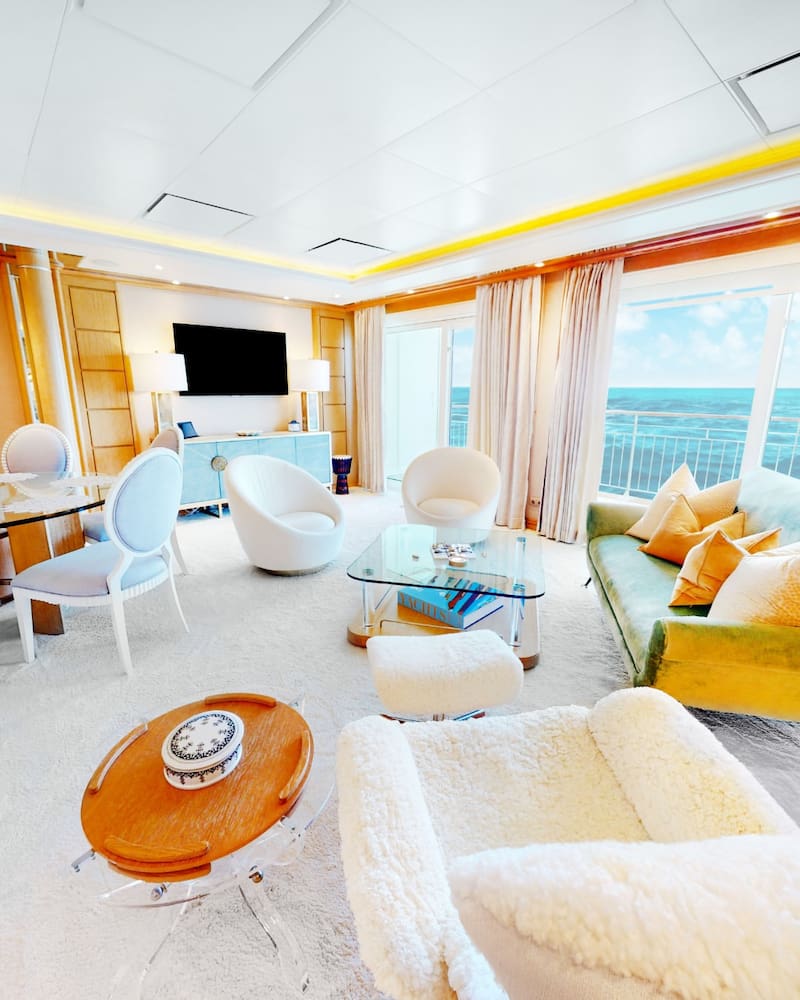 El increíble lujo a bordo del crucero para millonarios. Foto: Instagram @theworldresidences.