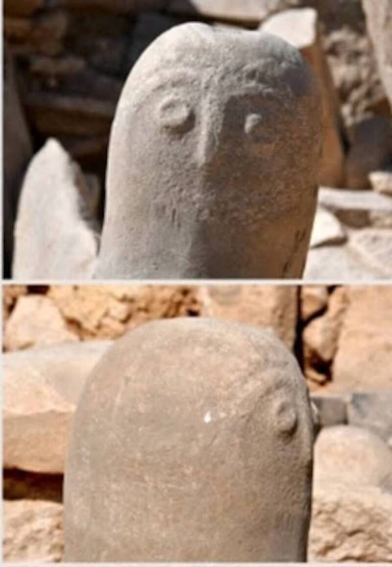 Extraño hallazgo que data del neolitico 4500 9000 Fuente: Jordanian Antiquities Authority / AFP.