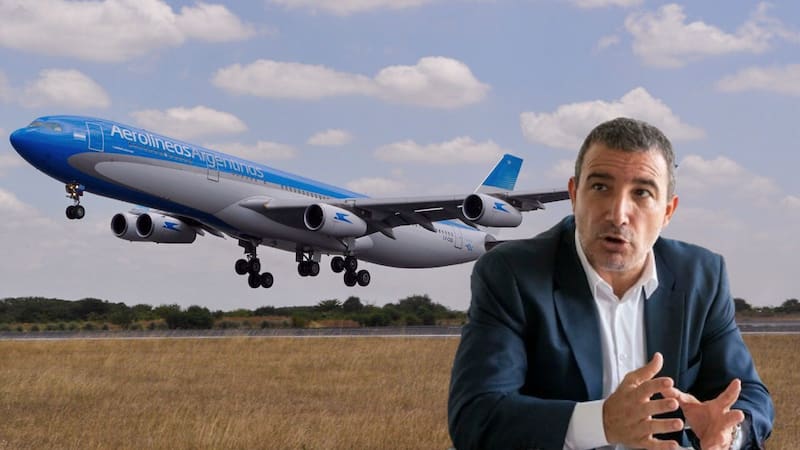 Fabián Lombardo, CEO de Aerolínas Argentinas; la línea de bandera ganó u$s 20 millones en 2024 y logró el primer superávit desde su reestatización