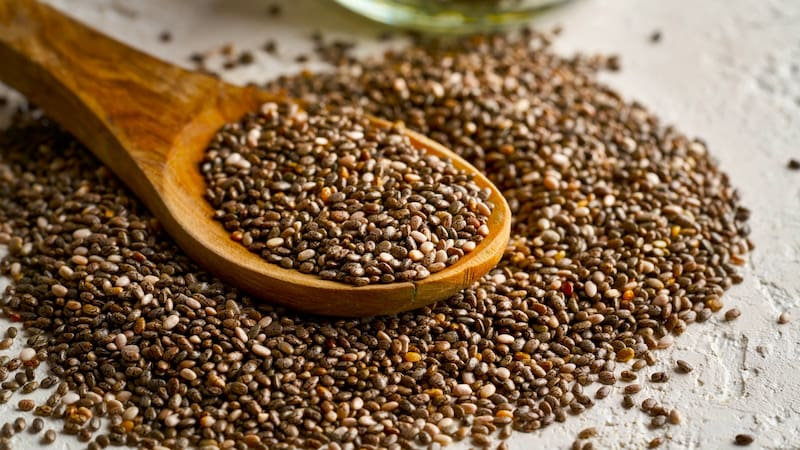 La chía cuenta con omega-3 como sus propiedades.