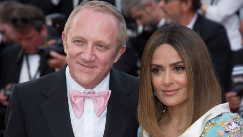 François-Henri Pinault, número uno de Artémis, junto a su esposa, la actriz Salma Hayek.