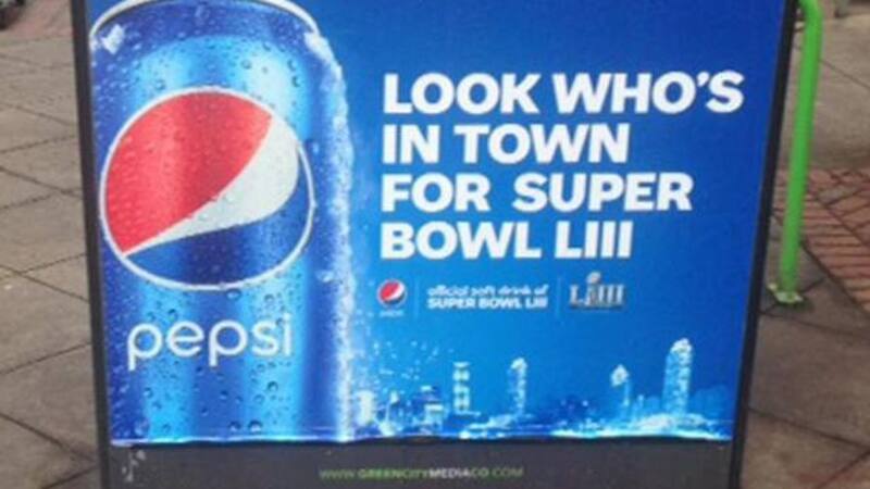 Afiche de Pepsi en Atlanta