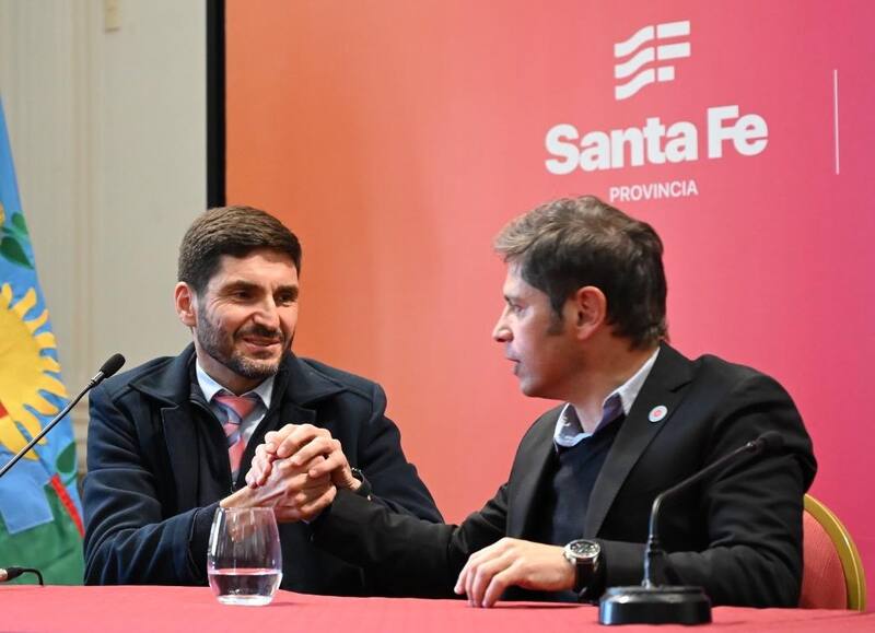 Por segunda vez Maximiliano Pullaro recibió a Axel Kicillof en Santa Fe