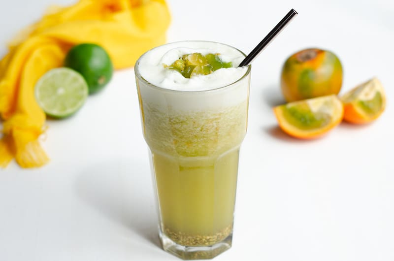 Zumo de lulo. Fuente: Vecina Vegetariana.