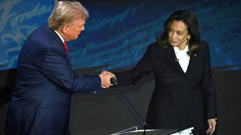 Trump y Harris pelean mano a mano por la elección presidencial en Estados Unidos. Fuente: Archivo