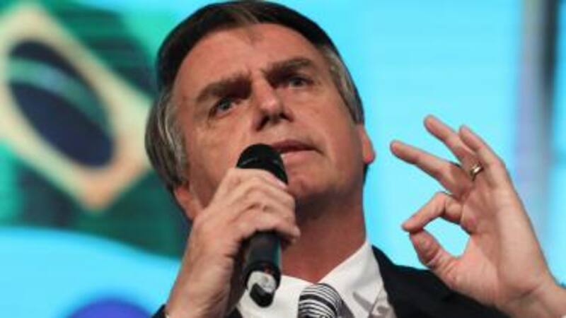 Jair Bolsonaro, candidato presidencial ultraderechista de Brasil