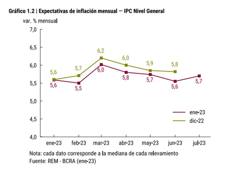 Según el REM, la inflación mensual irá en aumento.