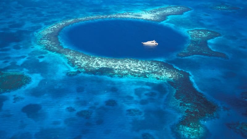 Los científicos bajan por el Gran Agujero Azul y encuentran todo tipo de cosas en el fondo.