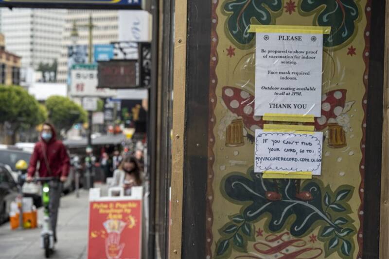 Piden certificado de vacunación completa en San Francisco - Bloomberg