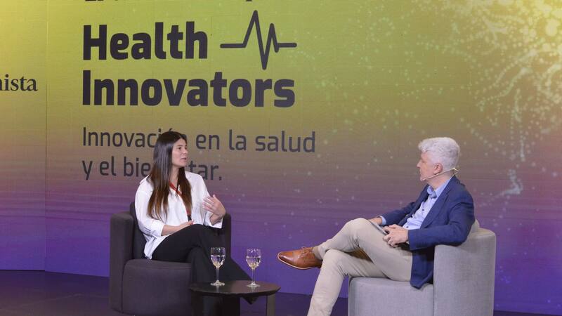 Gisela Hilbe, de Colgate, y Horacio Riggi, de El Cronista