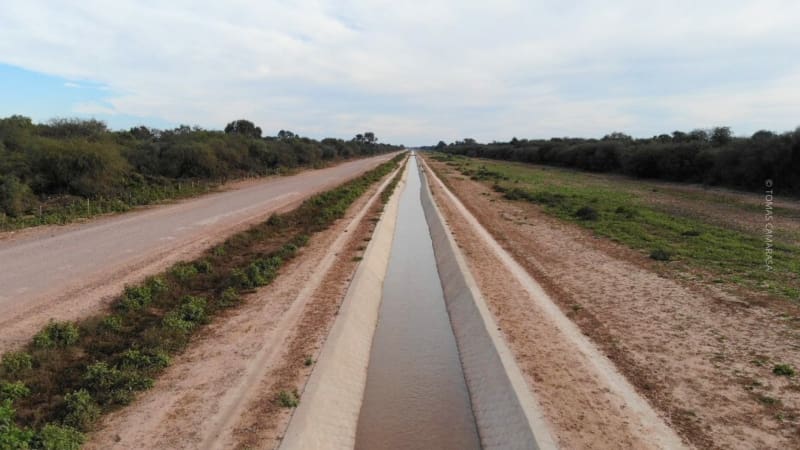 El canal en Santiago del Estero. (Foto: Tomás Camarasa- Aves Argentinas).