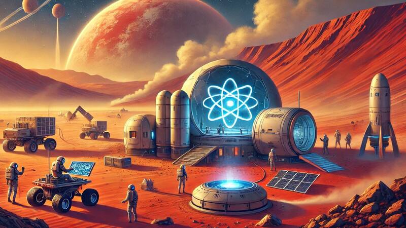 La energía nuclear jugará un rol fundamental para el desarrollo de hábitats y colonias en Marte.