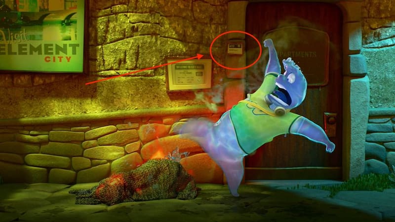 El código A113 en la película "Elemental". Foto: Captura de pantalla