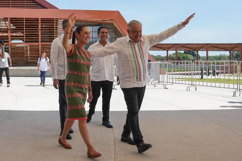 Claudia Sheinbaum y Andrés Manuel López Obrador. Fuente: Claudia_Shein.