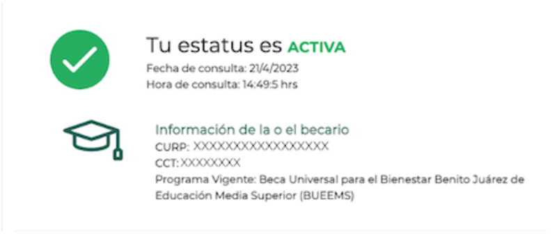 El Buscador de Estatus de la beca Benito Juárez arrojará la información pertinente al proceso de registro: Activa, En Revisión o Baja. Foto: archivo El Cronista México