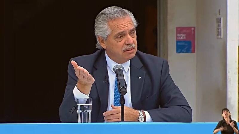 "El secreto es romper los tercios", dijo el presidente Alberto Fernández.
