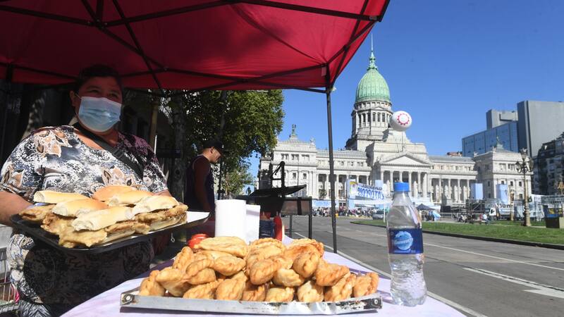 Movilzación en el Congreso por la apertura de las sesiones