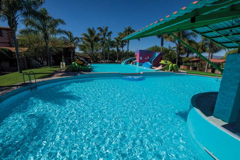 Las albercas tienen hidromasaje que te permitirá relajarte. Foto: Hidalgo Travel