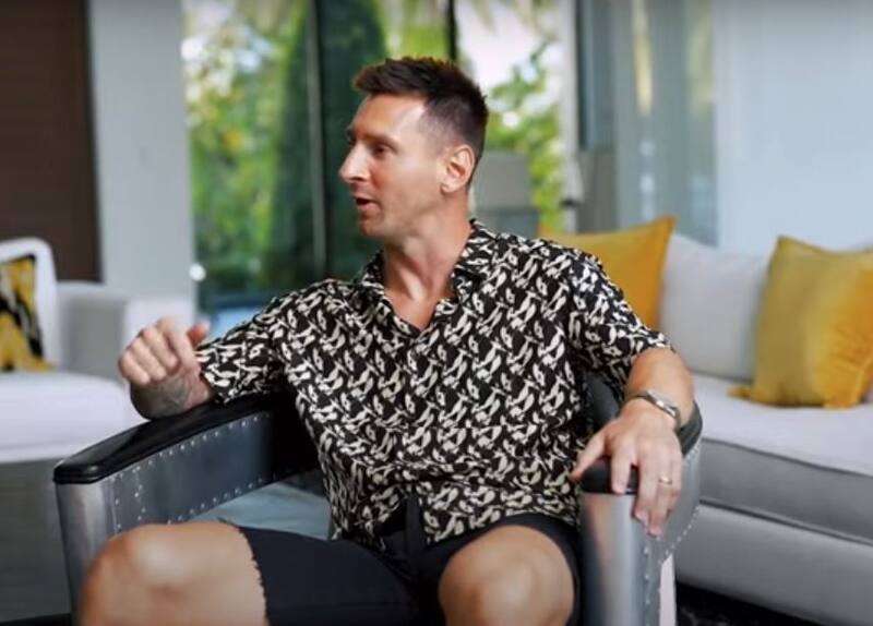 Lionel Messi en la entrevista con Migue Granados en Olga.