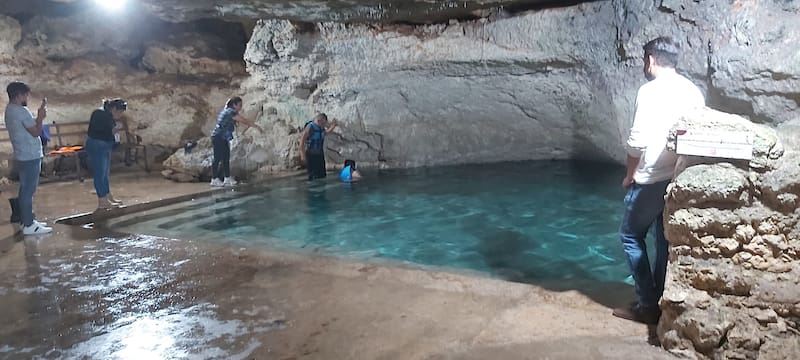 No puedes dejar de disfrutar los refrescantes cenotes de Motul. Foto: Facebook Motul Pueblo Mágico