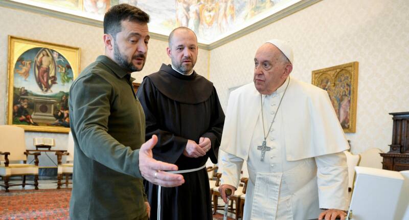 El papa Francisco se reunió con el líder de Ucrania. Fuente: Archivo