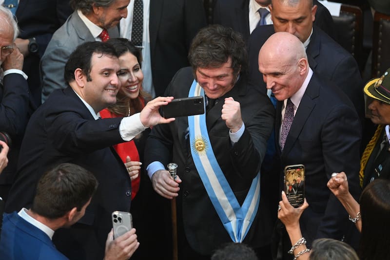 El viernes Javier Milei se mostró exultante en su primer discurso de apertura de sesiones