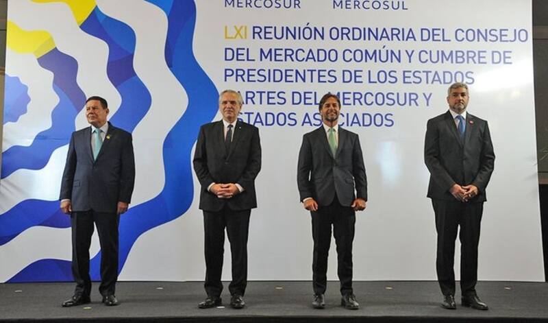La ultima cumbre de presidentes del Mercosur en Uruguay