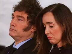 Milei y Villarruel, otra vez en actos separados