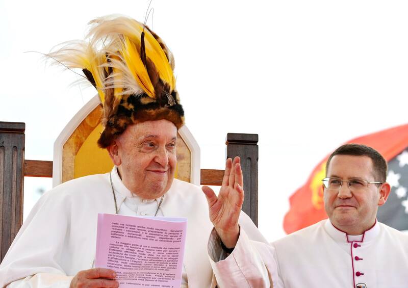 El Papa Francisco en su gira por Papúa Guinea.