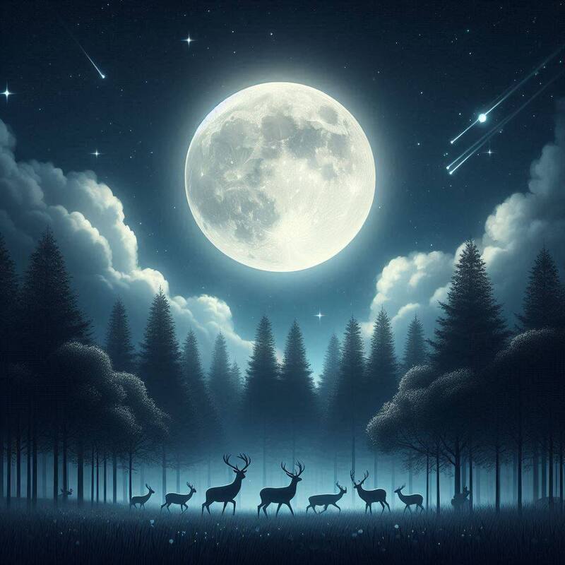 Luna llena. Fuente: Bing AI.