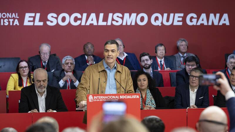 El presidente del Gobierno habló sobre el Caso Koldo en la inauguración del Consejo de la Internacional Socialista.