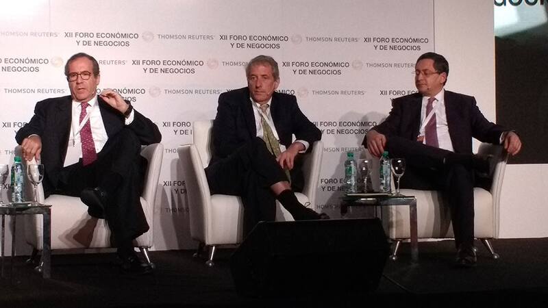 Diego Ferro, Walter Stoppelwelth y Marcos Buscaglia en el foro de Thomson Reuters