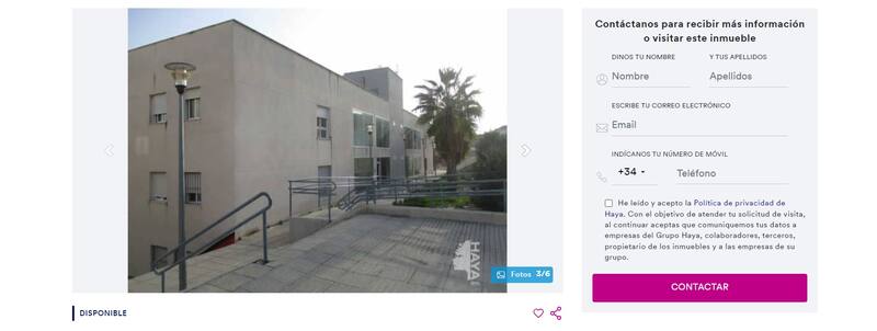 Así se ve el complejo habitacional en el que se encuentra este lindo piso de Archena. (Foto: www.haya.es).