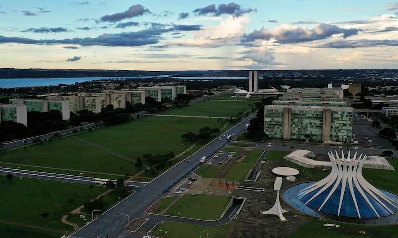 La Explanada de los Ministerios, en Brasilia.