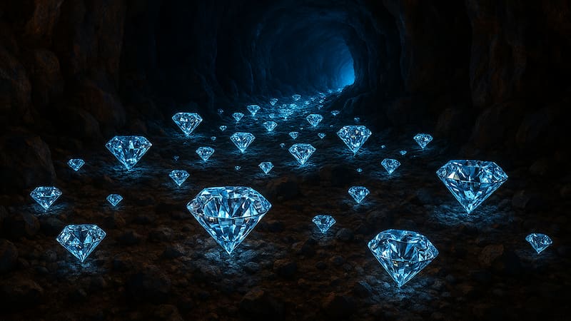 El hallazgo del siglo: desentierran enormes cantidades de diamantes ocultos durante 3,000 años, y todos pertenecen a un solo país.