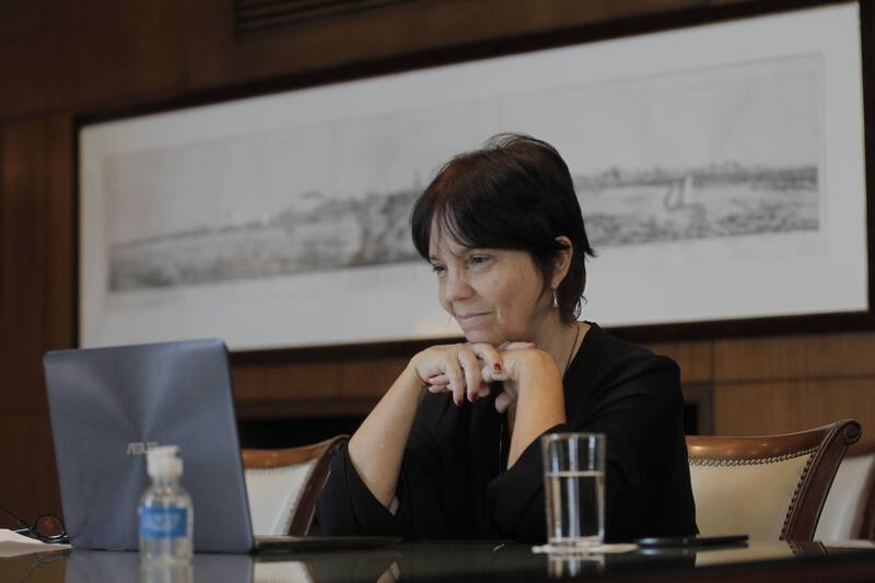 "Seguimos con mucha atención el proceso virtuoso de Chile", dijo la secretaria de Asuntos Estratégicos, Mercedes Marcó del Pont.