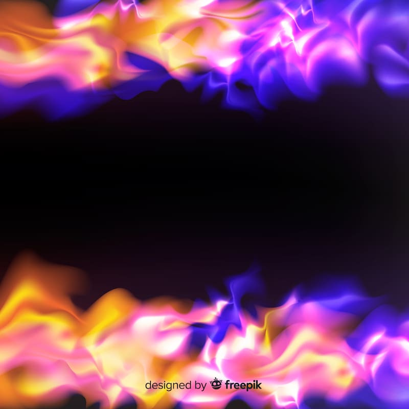 Los colores del fuego pueden variar según su intensidad. (Foto: Freepik)