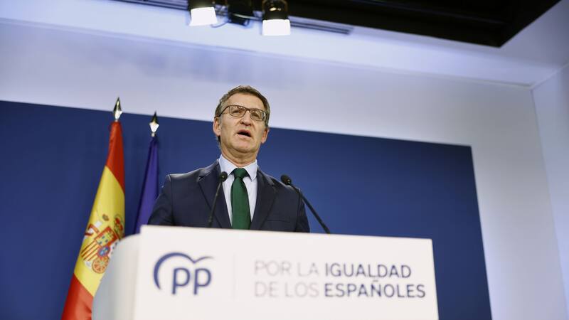 Alberto Núñez Feijóo criticó el acuerdo entre el PSOE y JxCat.