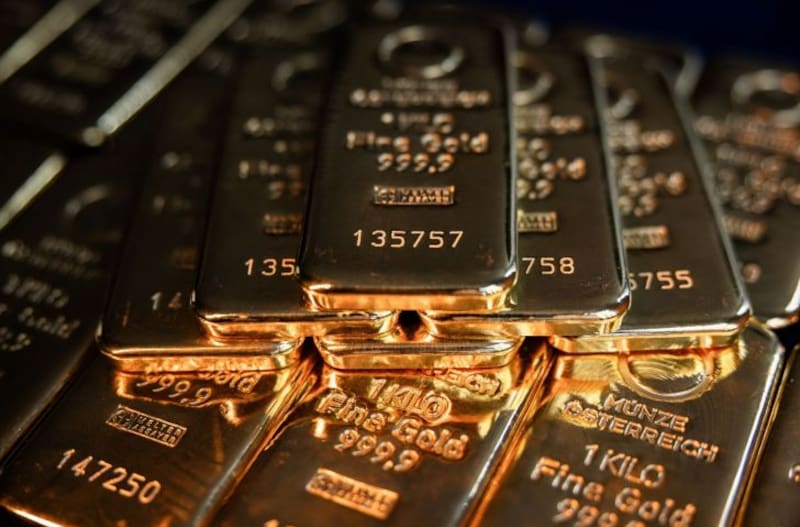 Los futuros del oro en Estados Unidos alcanzaron un máximo histórico el viernes. Foto: Bloomberg.