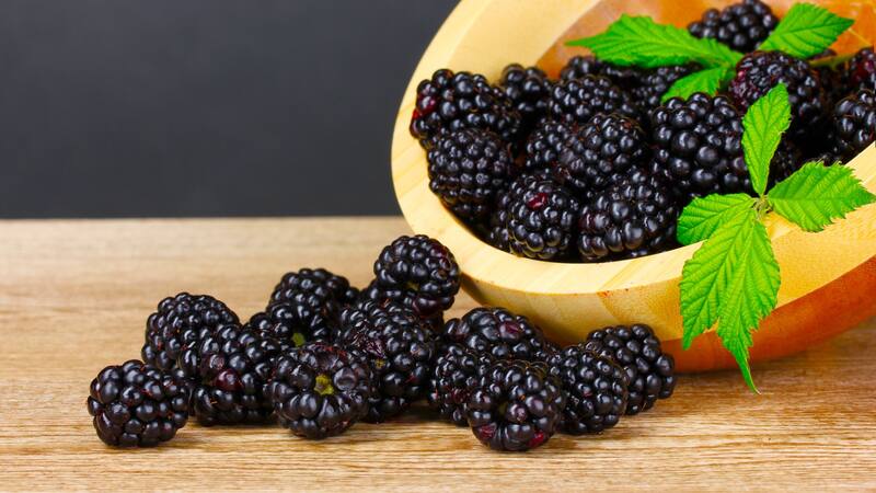 Las moras mejoran la producción de colágeno naturalmente.