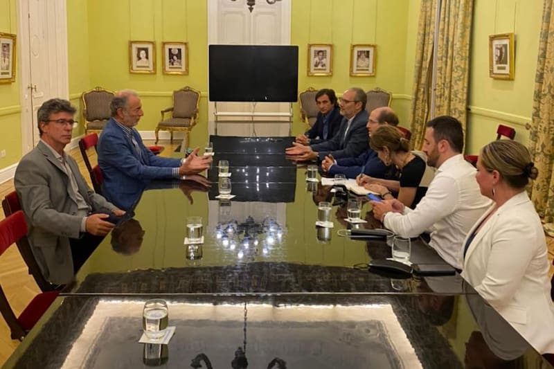 Neme recibió en el Salón de los Científicos al "embajador" del blockchain en la Argentina.