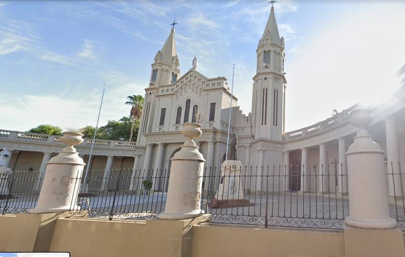 Parte de la fachada de la Iglesia y Convento de San Francisco en la provincia de Corrientes (Foto: captura de Google Maps)