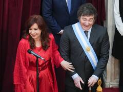 Cristina develó el misterio sobre otro cruce que tuvo con Milei en la asunción presidencial