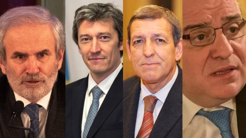 Gabriel Mihura Estrada, Juan Ignacio Forlón, Alejandro Nieva y Javier Fernández