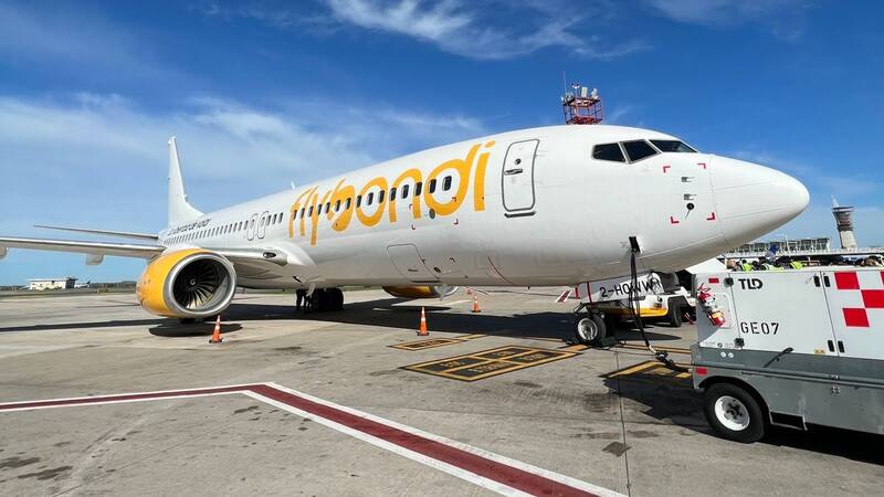 Este lunes, Flybondi recibió un avión Boeing 737-800 con capacidad para 189 pasajeros en clase única, que provino de China.