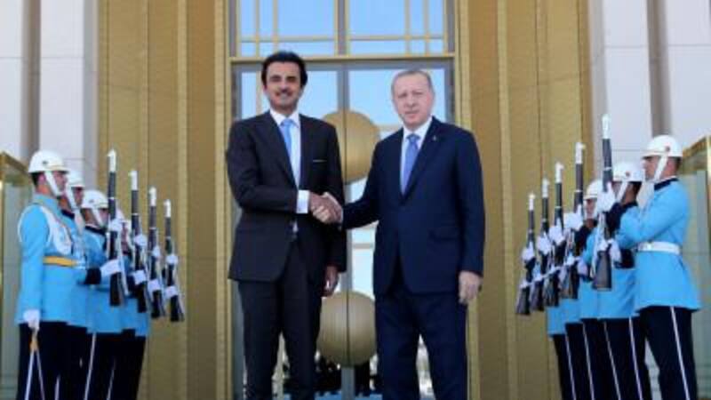 El emir de Qatar y el presidente turco sellaron el acuerdo en Ankara